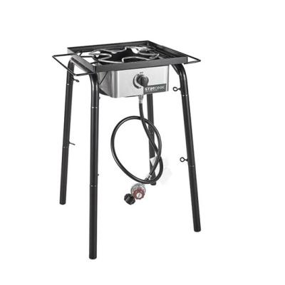 China Single Size Adjustable Propane Brewing Outdoor Burner With Adjustable Height 20PSI High Pressure for sale