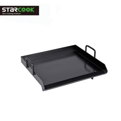 China Outdoor BBQ Non-Stick Iron Griddle /Plancha For Single Burner Stove for sale