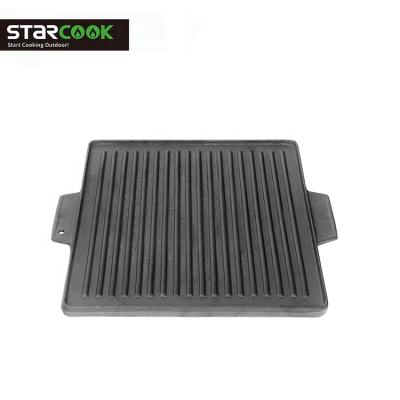 China Easily Cleaned Cast Iron Griddle Cookware Sets Dish For Outdoor Gas Stove for sale