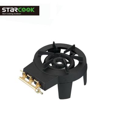 China Easily Assembled Cast Iron Gas Stove Single Burner Stove For Outdoor Cooking for sale