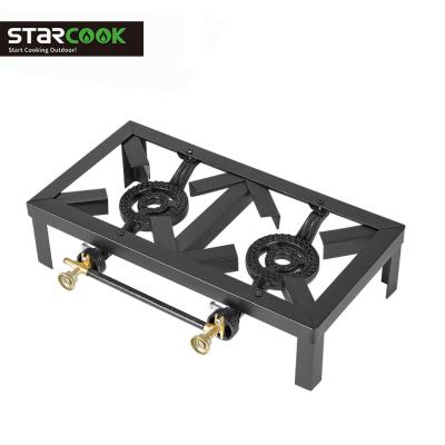 China Heating Gas Stove Cooking Outdoor Gas Cooker 2 Burners Gas Cooker Stove for sale