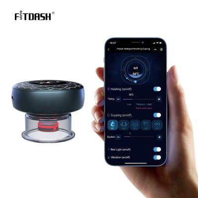 China DC 3.7V Rated Voltage Fitdash Electric Cupping Therapy Set with Advanced Heat Therapy Cups for sale