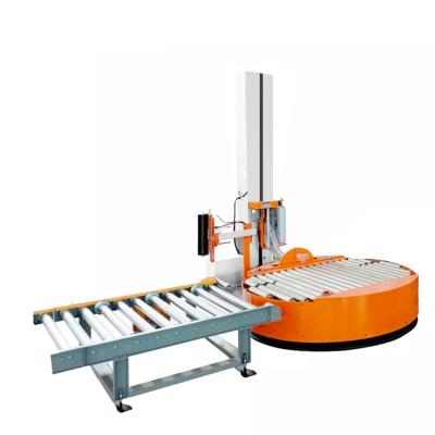 China CLOTHING Pre-stretch 250%-300% Pallet Stretch Wrapping Machine Fully Automatic Portable Mobile Lathe Table for sale