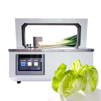 China High Speed ​​Intelligent Food Machine Strapping Vegetables Food OPP Small Film Tape Banding Machine for sale