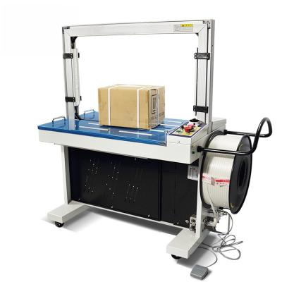 China CLOTHING 220v PP/PET Industrial High Speed ​​Carton Tabletop Machine High Strapping Automatic Full Pallet Strapping Machine for sale