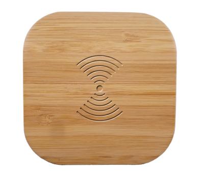 China 2020 Trending Heart 10W Qi Wireless Chargers Cell Phones Bamboo Wireless Charger New Product New Product Technologies Qi New for sale