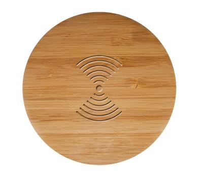 China 10w Bamboo Qi Wireless Charger For iPhone For Samsung Mobile Phone QI Wireless Charger for sale