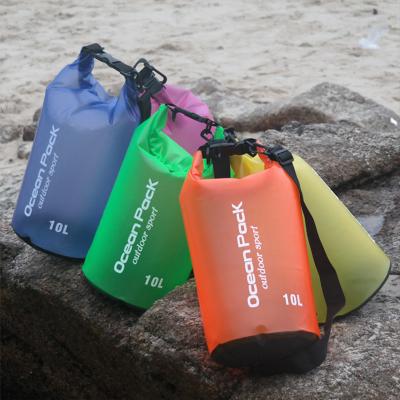 China Water Proof Ocean Pack 2L 5L 10L 15L 20L 30L Boating Outdoor Floating Fishing Swimming PVC 500D Waterproof Ocean Pack Dry Bag for sale