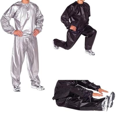 China Waterproof Silver Sauna Suits Anti-tearing PVC Sauna Sweated Hot Selling Durable Wholesale Hot Fitness Weight Loss Sauna Suits for sale