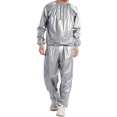 China Durable Sweat Sauna Suit Weight Loss Sweat Gym Anti-tear PVC For Women Men Fitness Silver Ion Coating for sale