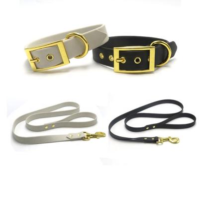 China Wholesale Durable Silicone TPU Dog Collar and Leash Set JEWELED Waterproof Dog Collar and Luxury Leash PersonalizedDuty Training for sale