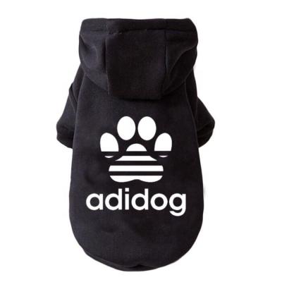 China Autumn And Winter Pet Hoodie Dog Sweatershirt Solid Color Hoodie Sports Sustainable Fashionable Made Of Cotton for sale