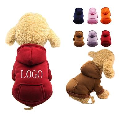 China Wholesale Custom 4 Leg Puppy Winter Warmth Designer Viable Custom Dogs Sweater Jacket Dog Hoodies Coat Pet Sweaters Clothes Overalls for sale