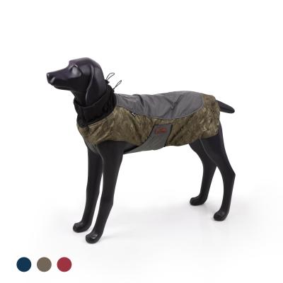 China Overseas warehouse workable 5days to check in large pet winter jackets dog winter harness warm waterproof windproof and fleece protective clothing for sale