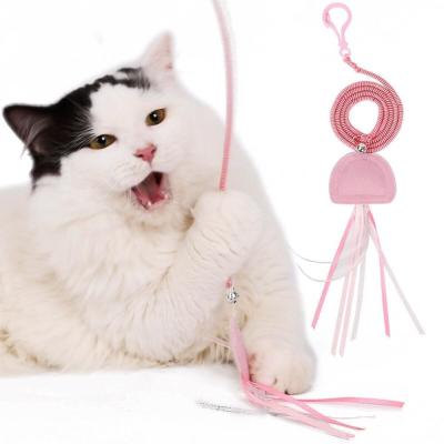 China 2021 Eco-friendly Stocked Manufacturer Hot Sale Pet Products Felt Cat Toy With Catnip Interactive Pet Toys for sale