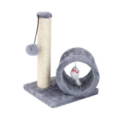 China 2021 Hot Viable Housing Cat Toy Tower Wood Portable Interactive Toy Cats Cat Play House Tree Housing From Wholesale Manufacturer for sale