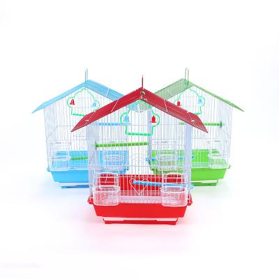 China Medium Stocked Pet Products Bird Cage House Type General Iron Wire Household With Hook Pet Products Pet Cage Carriers Bird Cage for sale