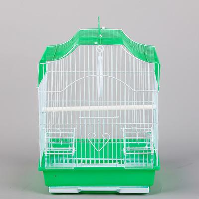 China Pet Products Small Four-Color Metal Wire Bird Cage Nest House Parrot Pet Products Carriers and Stored Optional Houses Pet Cages for sale