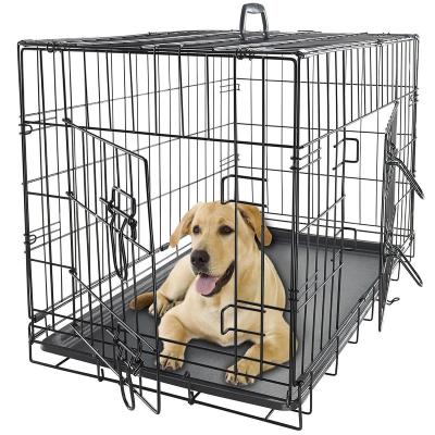 China Viable Wholesale Pet Kennel Custom 30 Inch Large Dog Cages Metal Cages 42 Inch Stainless Steel Sale Dog Cage for sale