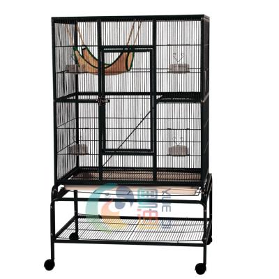 China 2021 sturdy metal viable raw materials to make safe portable pet supplies factory cage display bird parrot for sale