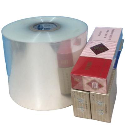 China BOPP Moisture Proof Glossy Clear Shrink Film For Cigarette Box Inner Package for sale