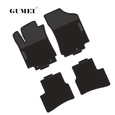 China Factory Wholesale Black Durable Universal Waterproof Anti-skid PVC Car Floor Mats For Hyundai Anti-skip Custom Car Mat for sale