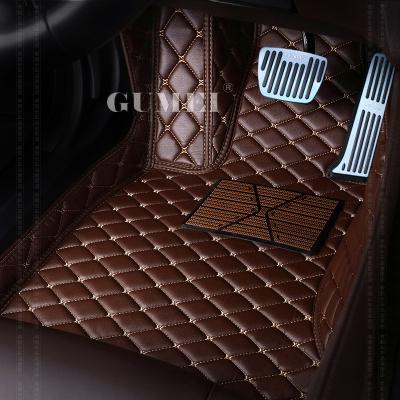 China Factory Direct Selling Luxury 5D Anti-skid All Round Original Leather Car Mats OEM Logo Non Skid Design Custom for sale