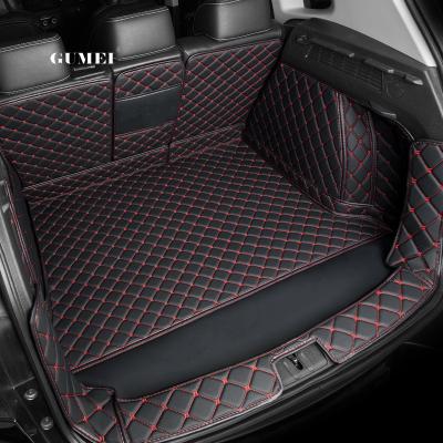 China Factory Wholesale Anti-Slip Customized Luxury Leather Car Trunk Non-Slip Waterproof Single-Layer Rear Mat for sale