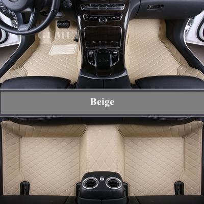 China Luxury 3D 5D 7D Leather Car Foot Mat Luxury 3D 5D 7D Waterproof Durable Anti-skid Diamond Car Mats Original Custom Made for sale