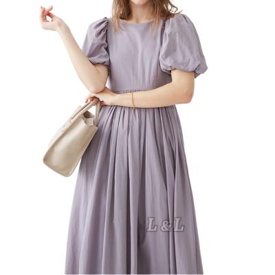 China A Line Dress Anti-Wrinkle Cotton 100% Cotton Casual Summer Fashion Women Dress for sale