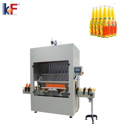 China High Accuracy Automatic Liquid Filling Capping Line 4 Nozzles Filling Machine Food Machine Production Manufacturer for sale