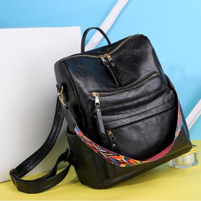 China None Sell 2021 New Design PU Classic Wholesale Women Backpack Set Modern Women USA Fashion Backpack for sale