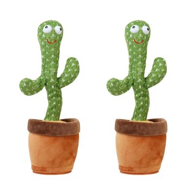 China Kids Play Dropshiping Hawaii twisting plush Toy Cactus Sing and dancing Cactus Toy Dancing for sale