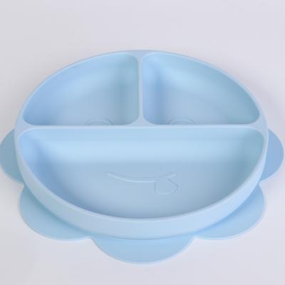 China BPA Free Suction Cup Silicone Baby Bowl Toddler Baby Non-Slip Dish for Baby Feeding Bowl and Dish for sale