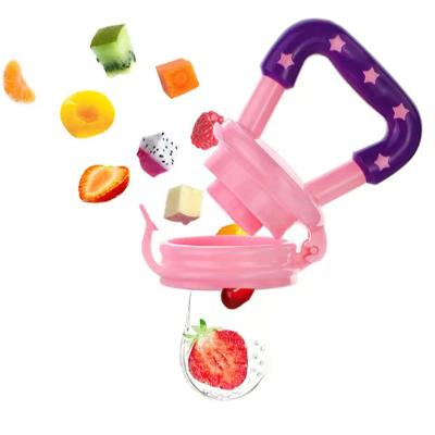 China BPA Free Food Grade Silicone Fruit Feeder Pacifier For Babies Fresh Food Feeder Baby Silicone Feeder for sale