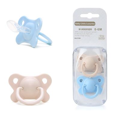 China BPA Free 0-6 Months Promotional Luxury Newborn Baby Gift Box Pacifier Set 2 Packs for sale