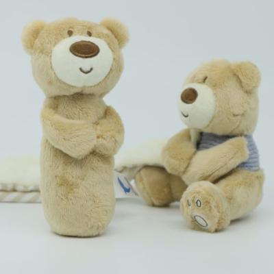 China 100% Eco-friendly Hot Selling Custom Infant Plush Toys Model Handbells With Soft Animal for sale