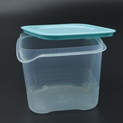 China Recyclable Clear Plastic Box Food Storage Container Set With Lid Transparent Small Plastic Storage Box for sale