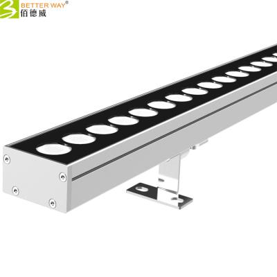 China Structural waterproof; Same series with multiple-sizes and 72W power led joint DC24V 230v outdoor facade light linear lighting high power RGB RGBW adjustable bracket for sale