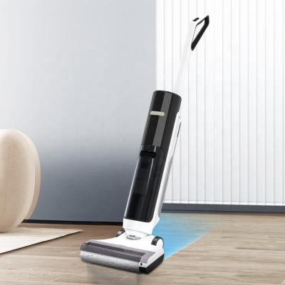 China Wet Mopping + Cordless One-Step Wet Dry Vacuum Cleaner Powerful Wet Cordless Sefl-Cleaning Vacuum+ Dry Mop and 14000pa Hard Vacuum Cleaner for sale