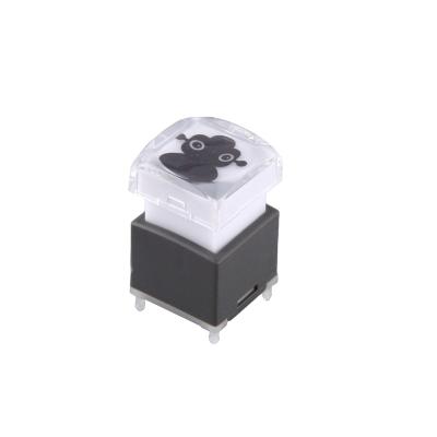 China Brass With Silver Low Voltage Plating Lakeview PLC Customization Available Momentary Silent Dual Color LED Illuminated Push Button Switch for sale