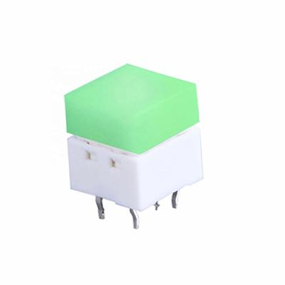 China Brass with silver plating Lakeview TL10 LED illuminated tactile tact button switch with PCB/SMT mounted for sale