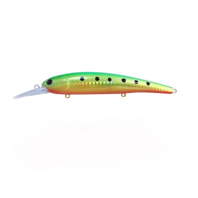 China Wholesale Hard Plastic ABS Minnow Fishing Lures Bait Lifelike Swimbait Bass Crankbait For Pike/Trout/Vinnipe/Mullet With Treble Hook for sale