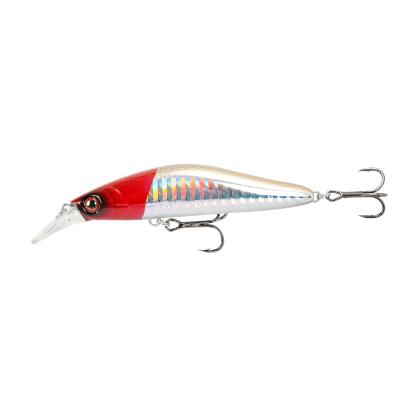 China ABS Plastic Hard Bait Minnow Lure 3d Hard Fish Eyes Fishing Lures Clips Fishing Hard Lures Triple Hooks Robot Fish Minnow for sale