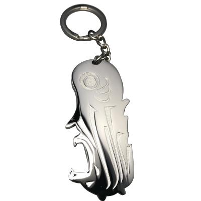 China Sustainable Beer Bottle Opener Whale Key Chain Opener Innovative Key Chain for sale