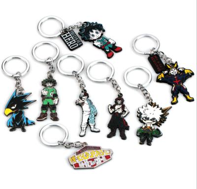 China Souvenir or Promotion or Best Gift Anime Figure Keychain Souvenir Boku No Hero Academia My Hero Academia Metal Key Chain for sale