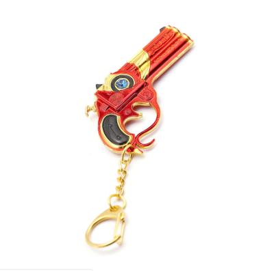 China Best Japanese Metal Game Pendant Bayonetta Gift Gun Shape Metal Key Ring Bayota Souvenir or Promotion or Key Chain for sale