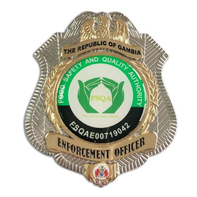 China NIGERIA Police GAMBIA Badge Nigeria COMMAND Metal Medal Sticker with Pin Badge Glass-metal for sale