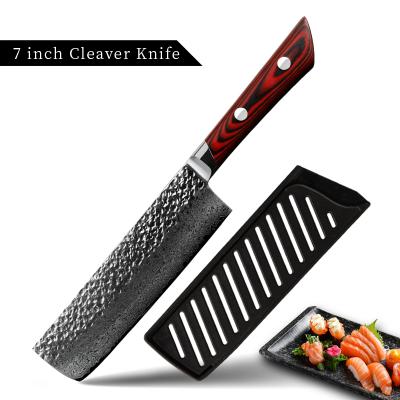 China Konoll Disposable In Stock Japanese Cleaver Knife Damascus Steel Hot Sales Kitchen Knife kiritsuke for sale