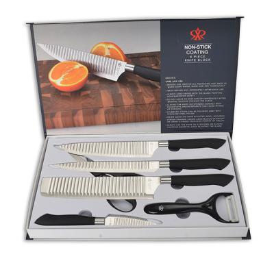 China KONOLL OEM/ODM 6pcs Disposable Stainless Steel Kitchen Knife Set for sale